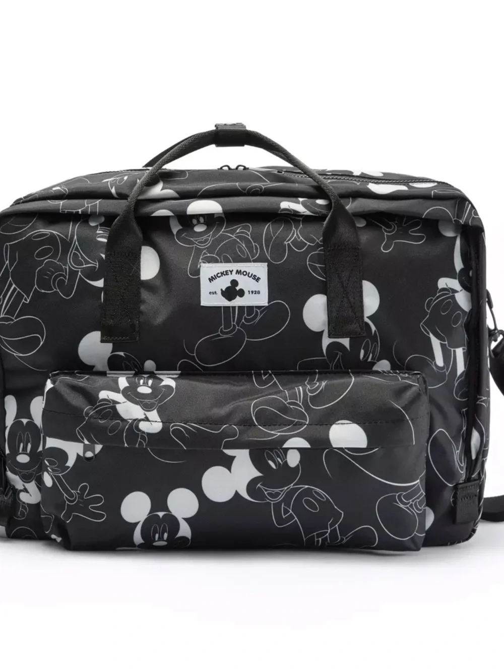 Mickey Mouse Black & White Duffle Bag